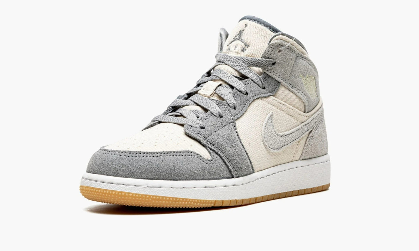 Air Jordan 1 Mid SE GS Coconut Milk Particle Grey - DN4346 100