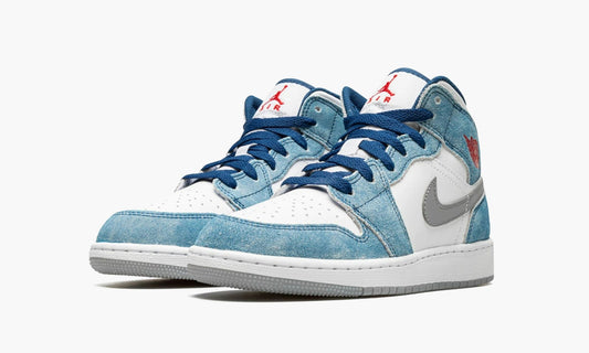Air Jordan 1 Mid GS French Blue Light Steel - DR6235 401 | The Sortage