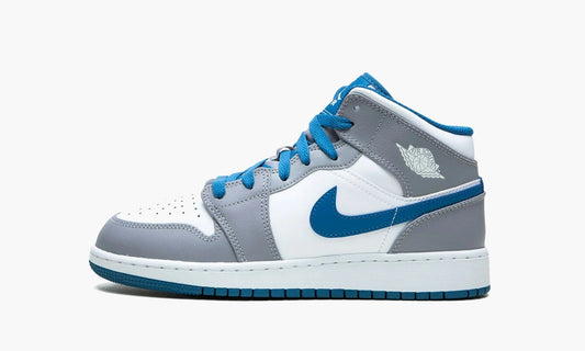 Air Jordan 1 Mid GS True Blue Cement - DQ8423 014 | The Sortage