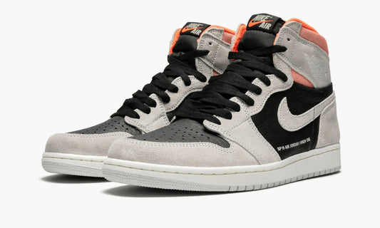 Air Jordan 1 High Neutral Grey Hyper Crimson - 555088 018 | The Sortage