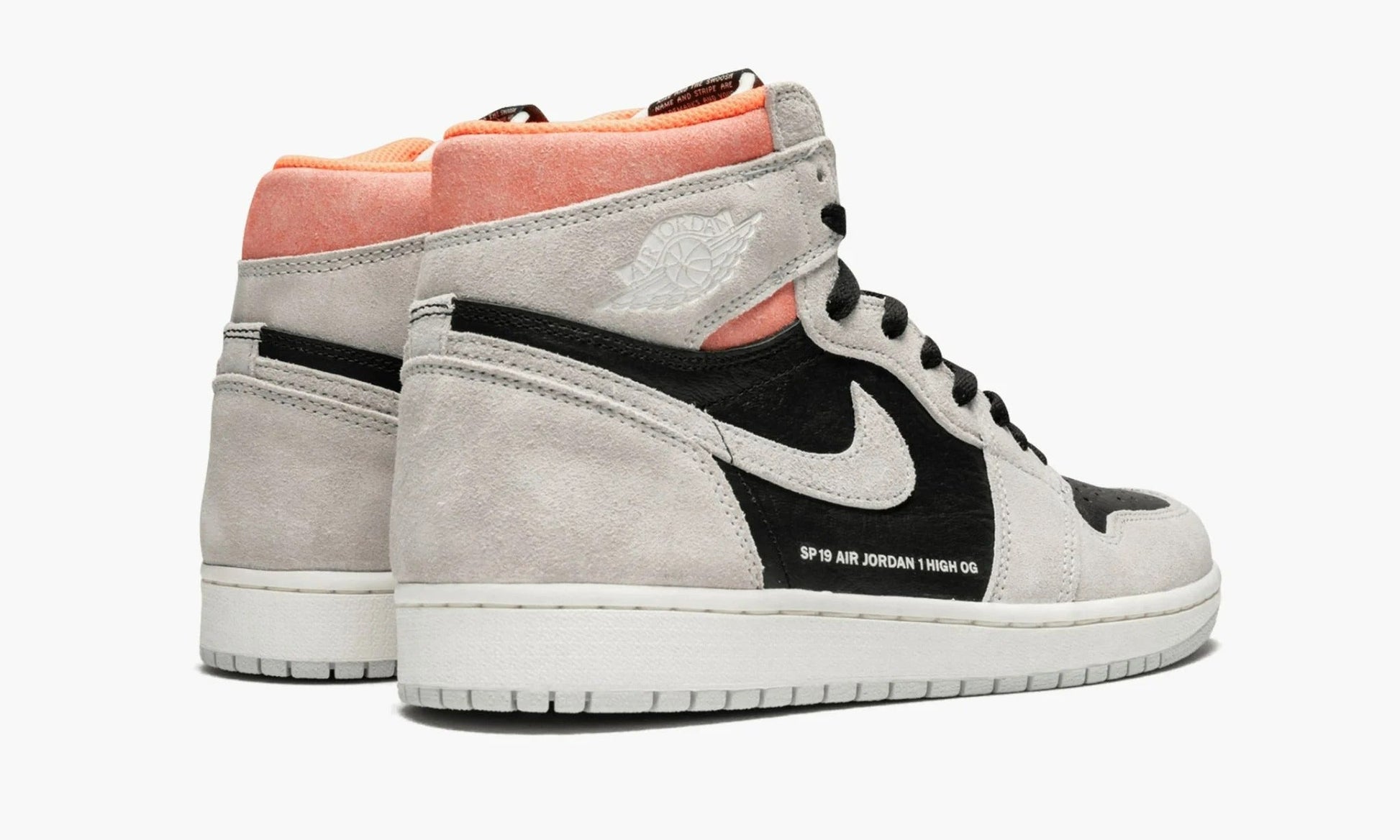 Air Jordan 1 High Neutral Grey Hyper Crimson - 555088 018 | The Sortage