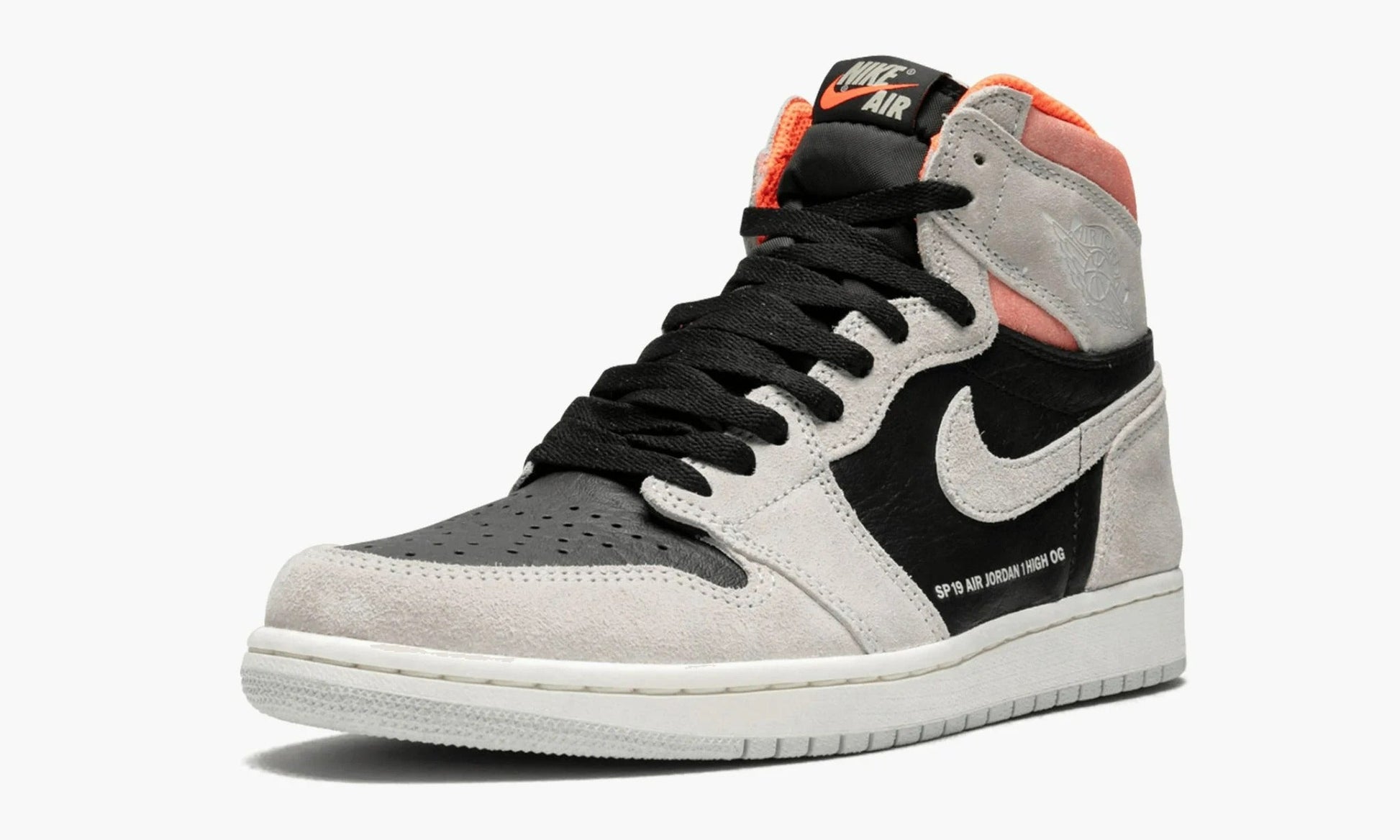 Air Jordan 1 High Neutral Grey Hyper Crimson - 555088 018 | The Sortage