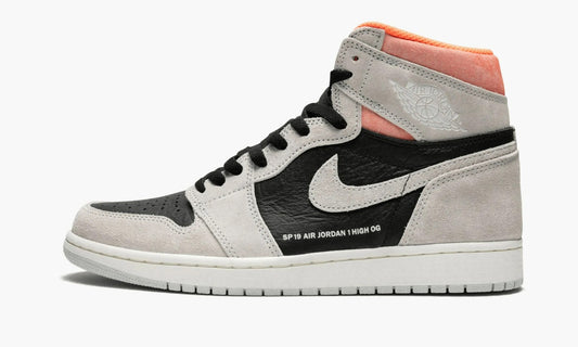 Air Jordan 1 High Neutral Grey Hyper Crimson - 555088 018 | The Sortage