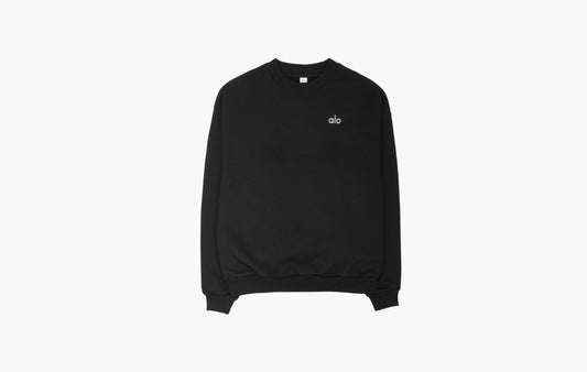 aloyoga Accolade Crew Neck Pullover Black | The Sortage