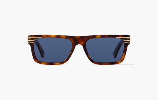 LV Slide Square Sunglasses "Tortoise"