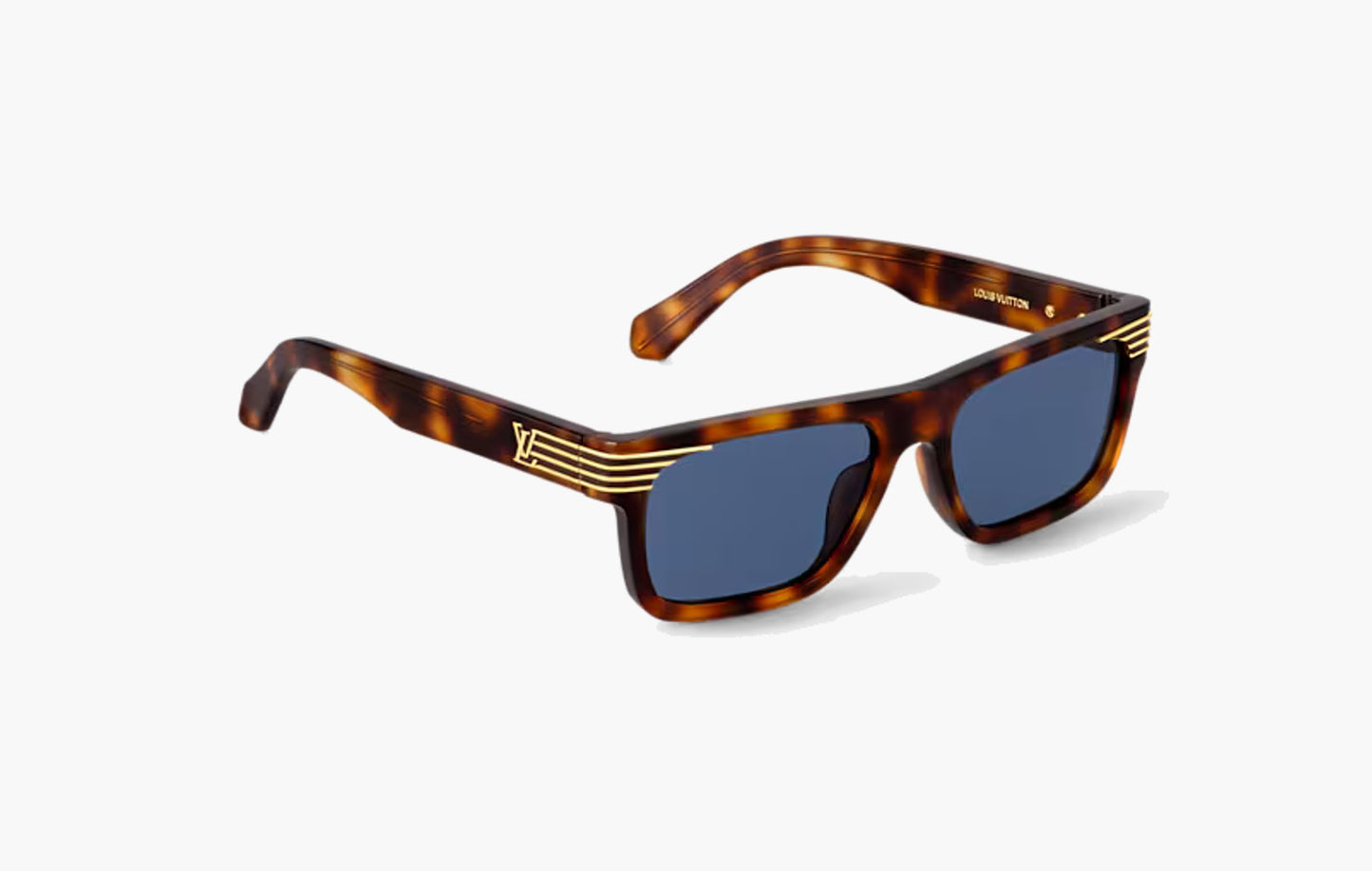 LV Slide Square Sunglasses "Tortoise"