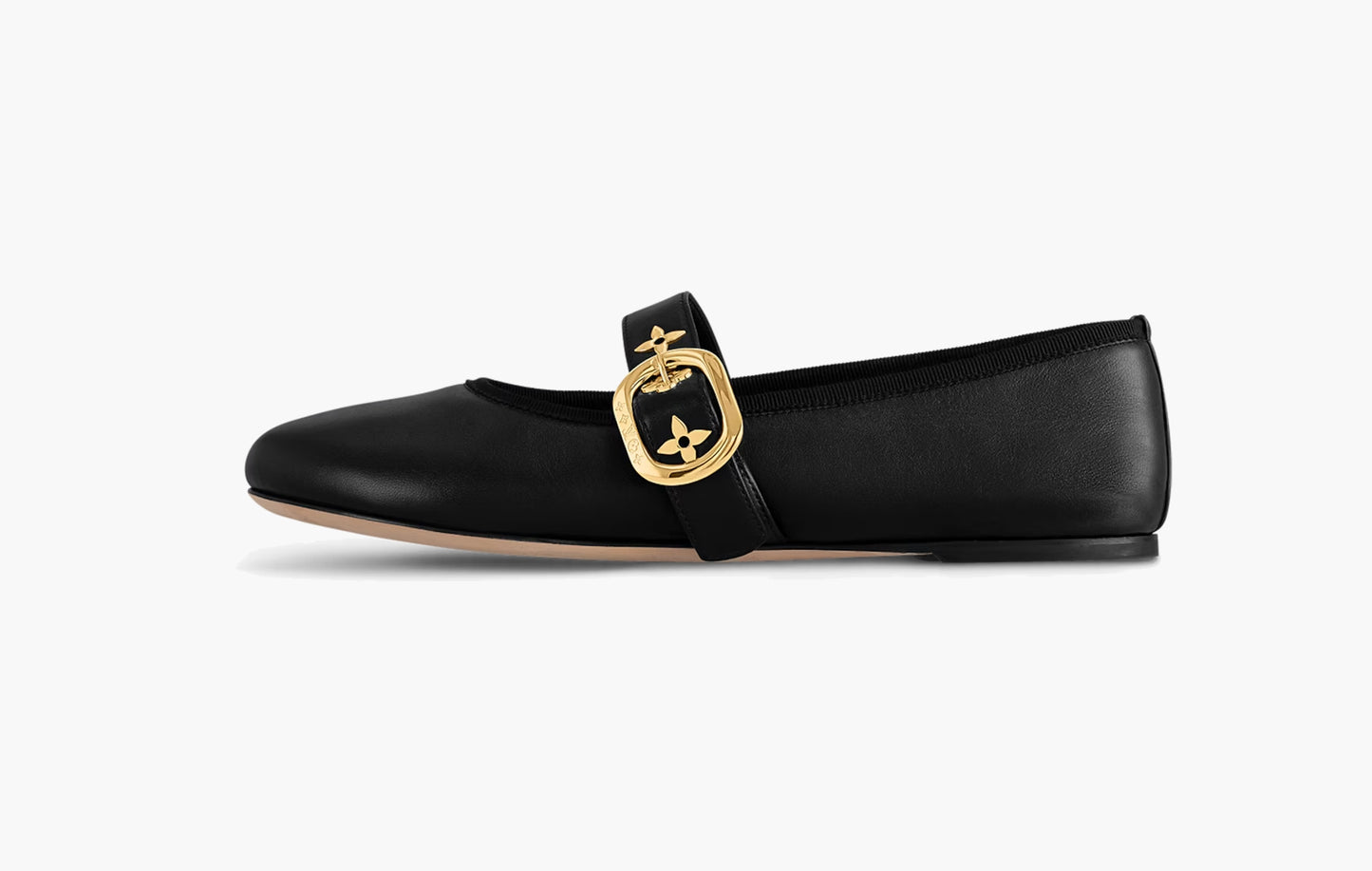 Romy Flat Ballerina Lambskin "Black"