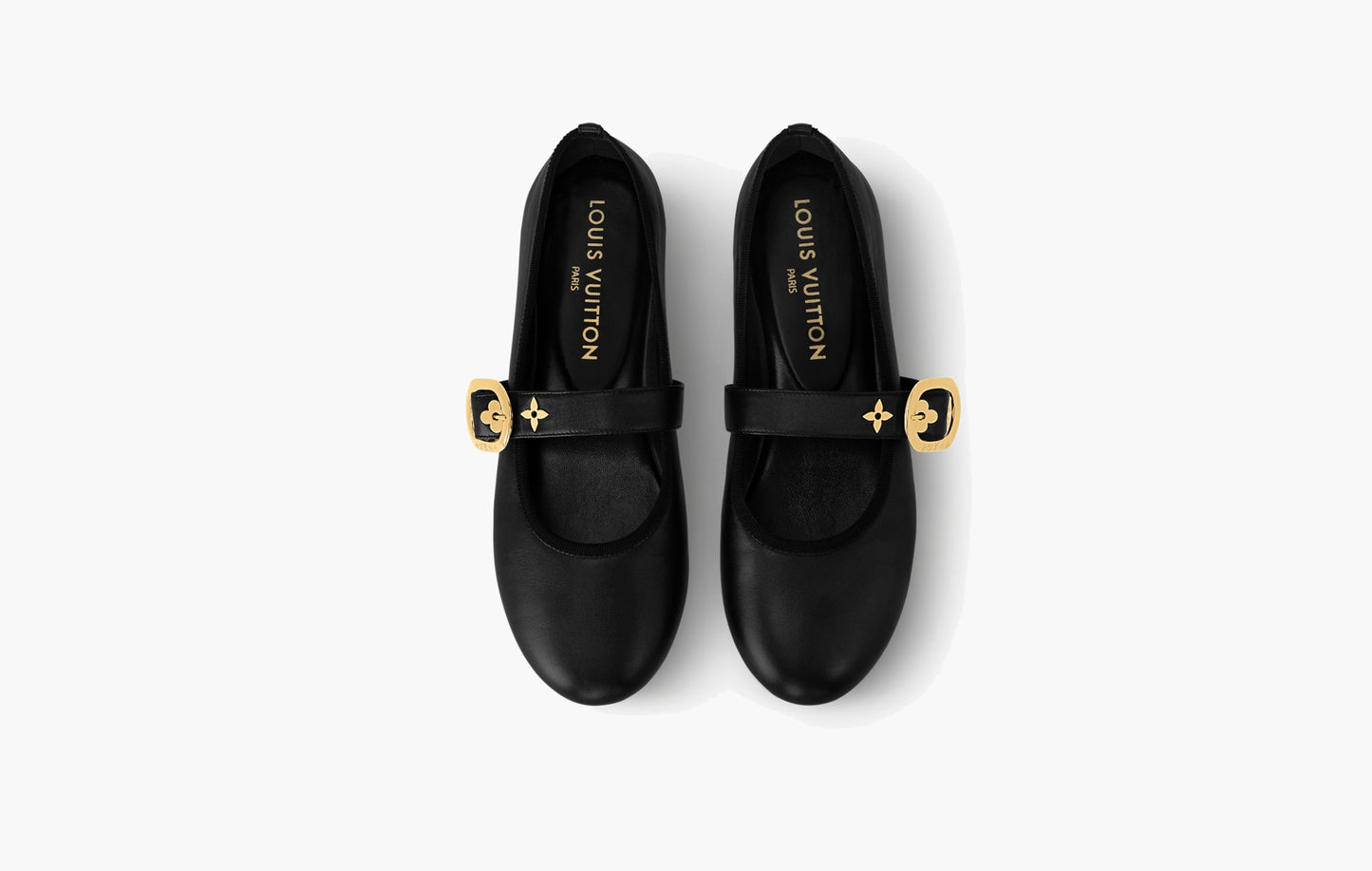 Romy Flat Ballerina Lambskin "Black"