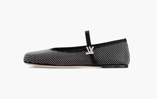 Romy Flat Ballerina Lambskin "Black"