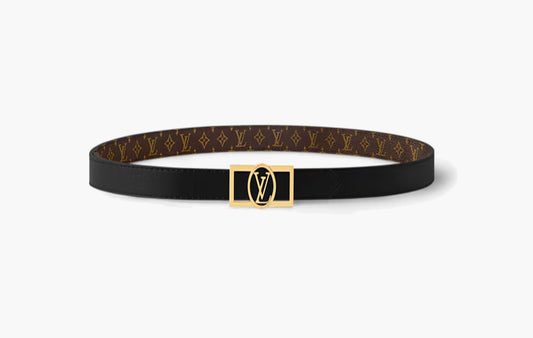 Dauphine 20mm Reversible Belt "Black and Monogram"