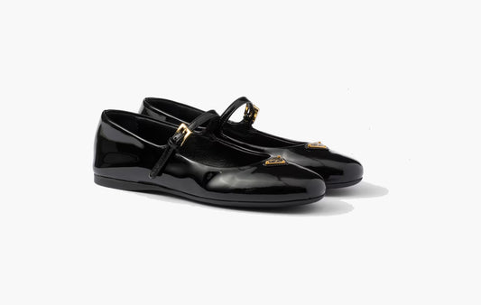 Patent Leather Ballerinas Calfskin "Black"