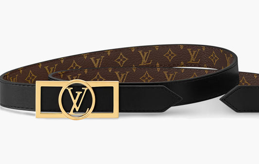 Dauphine 20mm Reversible Belt "Black and Monogram"
