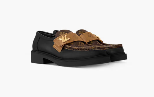 Academy Flat Loafer "Monogram Canvas Black"