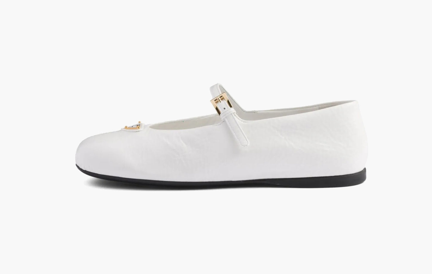 Naplak Patent Leather Ballerinas Lambskin "White"