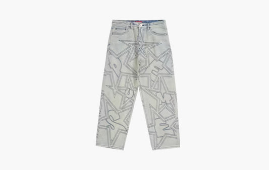 Stars Topstitch Baggy Jean "Dirty"