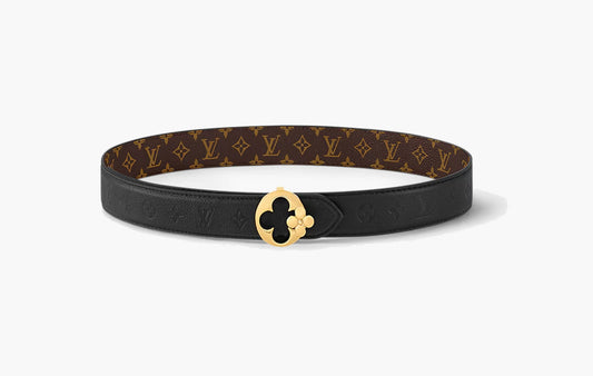 LV Flowergram Round 30mm Reversible Belt