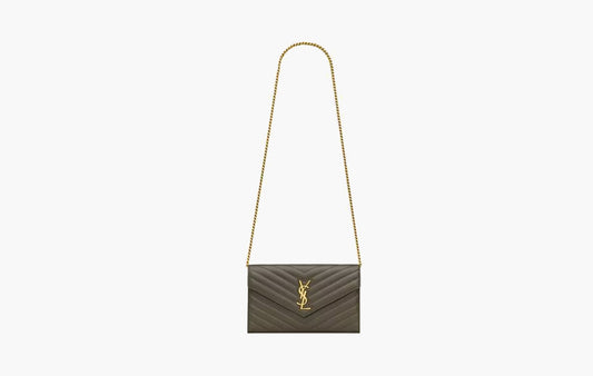 Cassandre Chain Wallet In Lambskin "Light Musk"