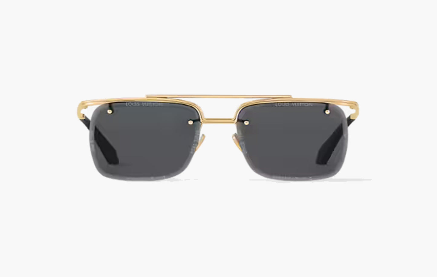LV Super Vision Light Large Square Sunglasses "Black"