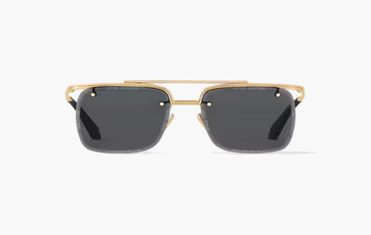 LV Super Vision Light Large Square Sunglasses "Black"