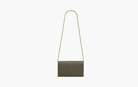 Cassandre Chain Wallet In Lambskin "Light Musk"