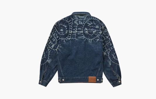 Shibori Denim Trucker Jacket "Rigid Indigo"