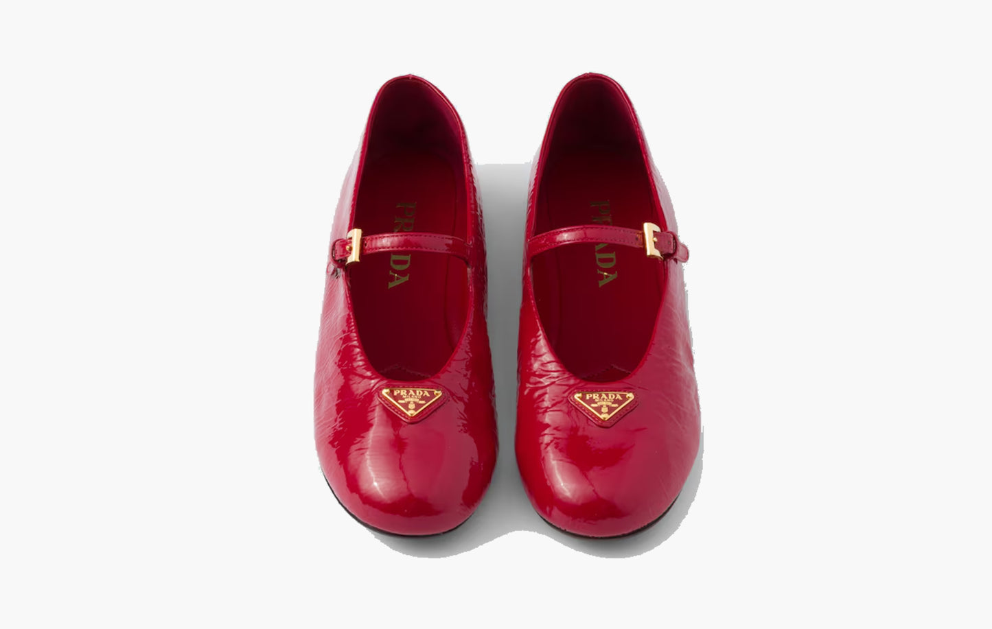 Naplak Patent Leather Ballerinas Lambskin "Cherry Red"