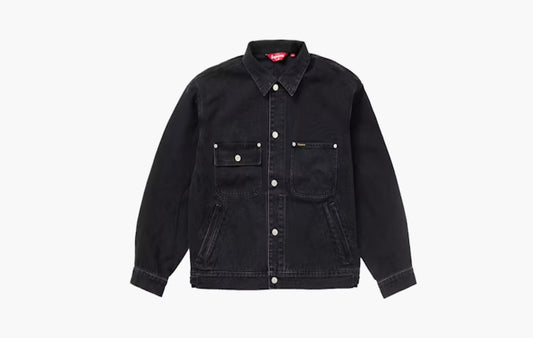 Denim Chore Trucker Jacket "Black"