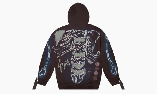 Travis Scott Cactus Jack For Fragment Skeleton Graffiti Full Zip Hoodie Multi | The Sortage