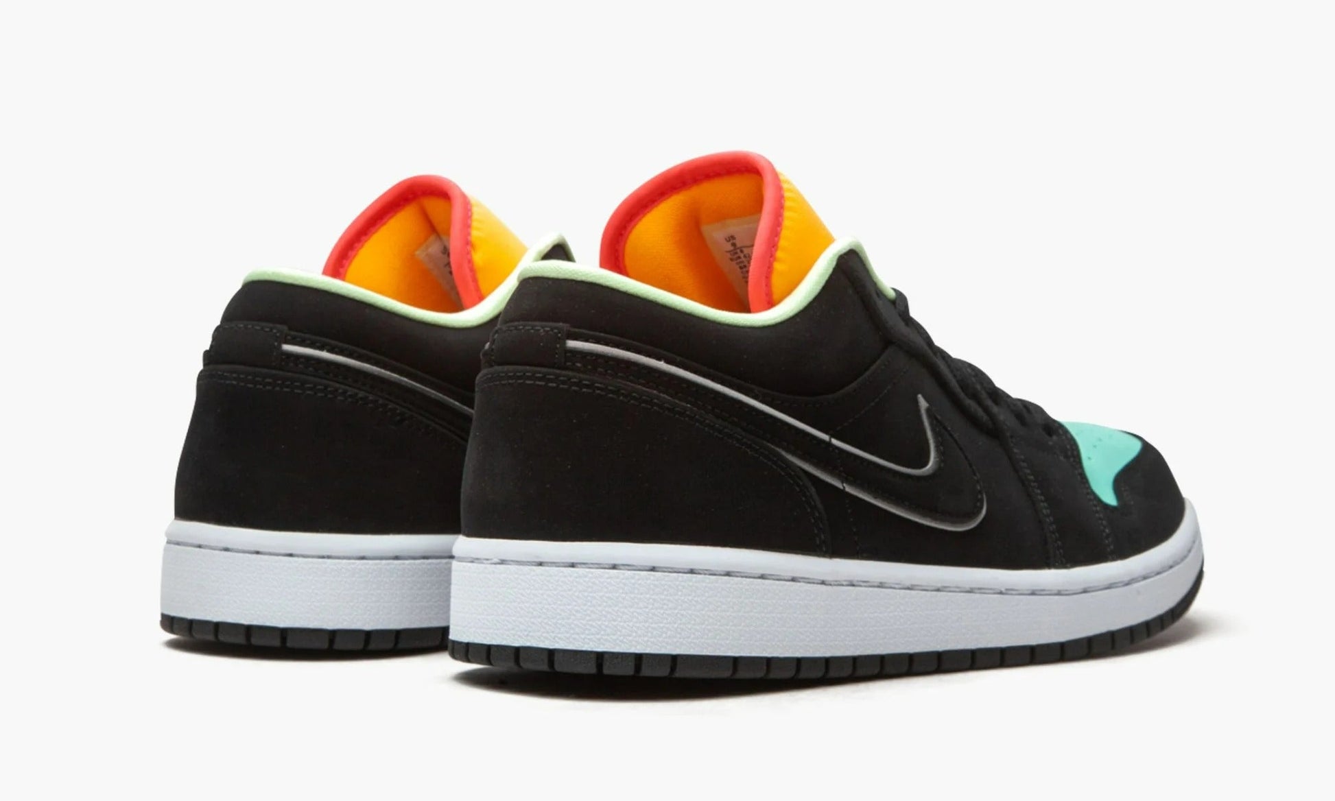 Air Jordan 1 Low Black Aurora Green Laser Orange - CK3022 013