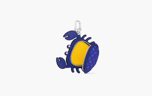 LV Crab Bag Charm "Indigo Blue"