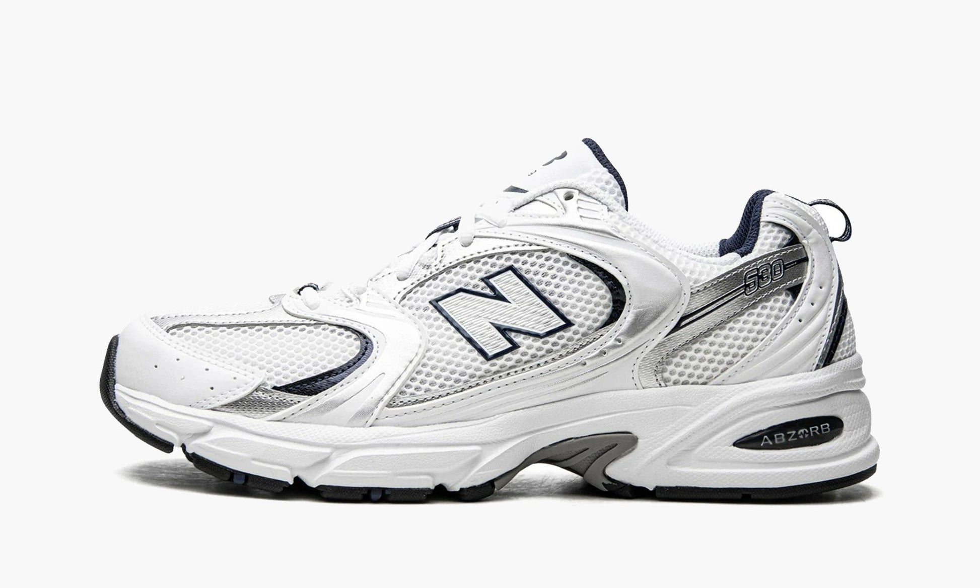New Balance 530 White Silver Navy - MR530SG | The Sortage