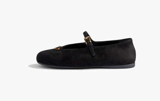Suede Ballerinas Goatskin "Black"