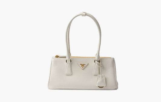 Medium Prada Galleria leather bag "White"