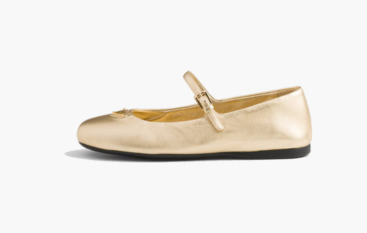 Mordore Nappa Leather Ballerinas Lambskin "Platinum"