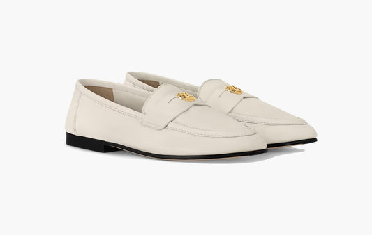 Soho Flat Loafer Lambskin "Ecru White"