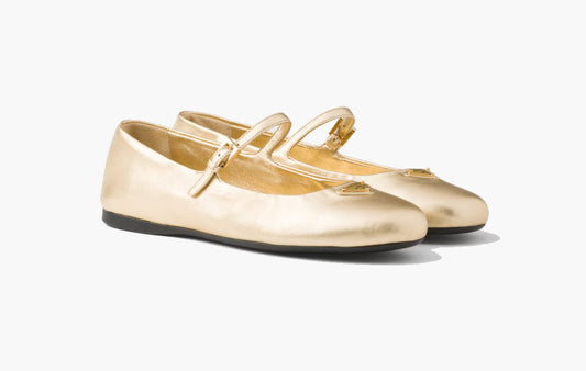 Mordore Nappa Leather Ballerinas Lambskin "Platinum"