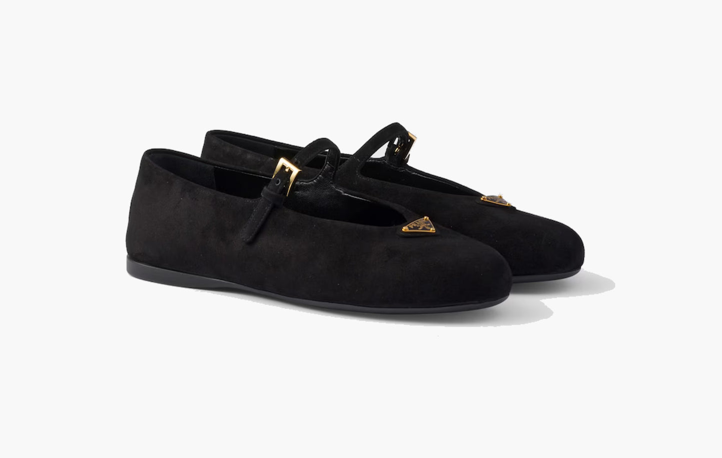 Suede Ballerinas Goatskin "Black"