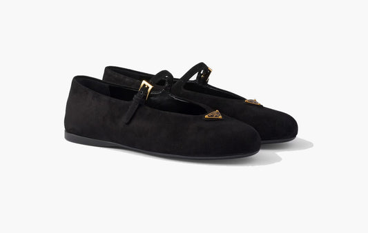 Suede Ballerinas Goatskin "Black"