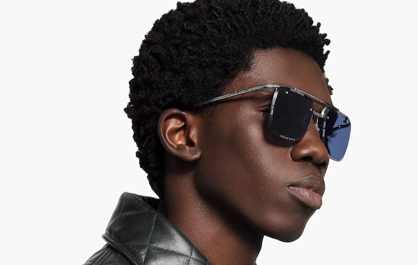 LV Super Vision Light Large Square Sunglasses "Blue"