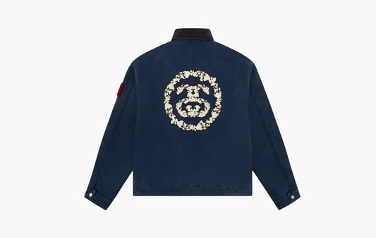 Never Renege Canvas Work Jacket "Navy/Black"