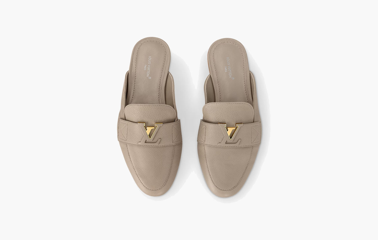 LV Mare Open Back Loafer Grained Calf Leather "Galet Gray"