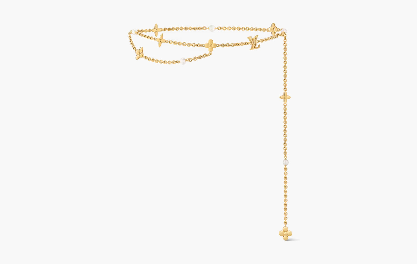 LV Chain Pearl Belt