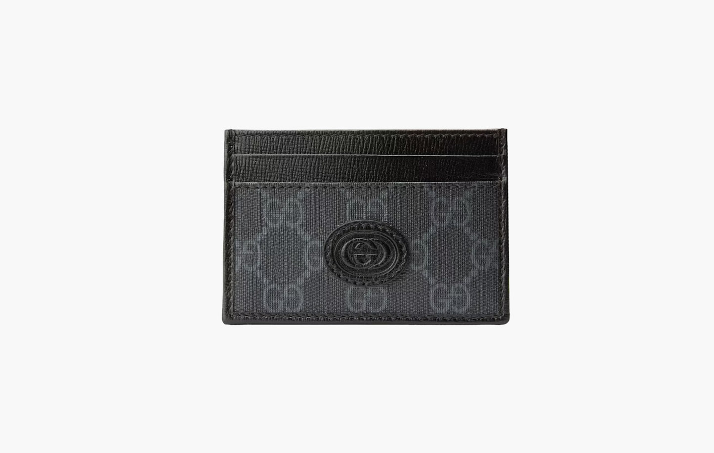 Card Case with Interlocking G "Black"