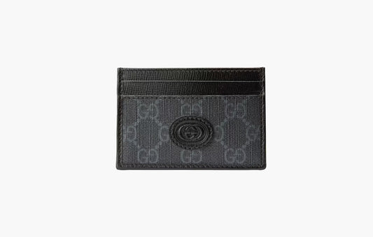 Card Case with Interlocking G "Black"