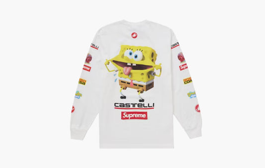 SpongeBob/Castelli Racing L/S Tee "White"