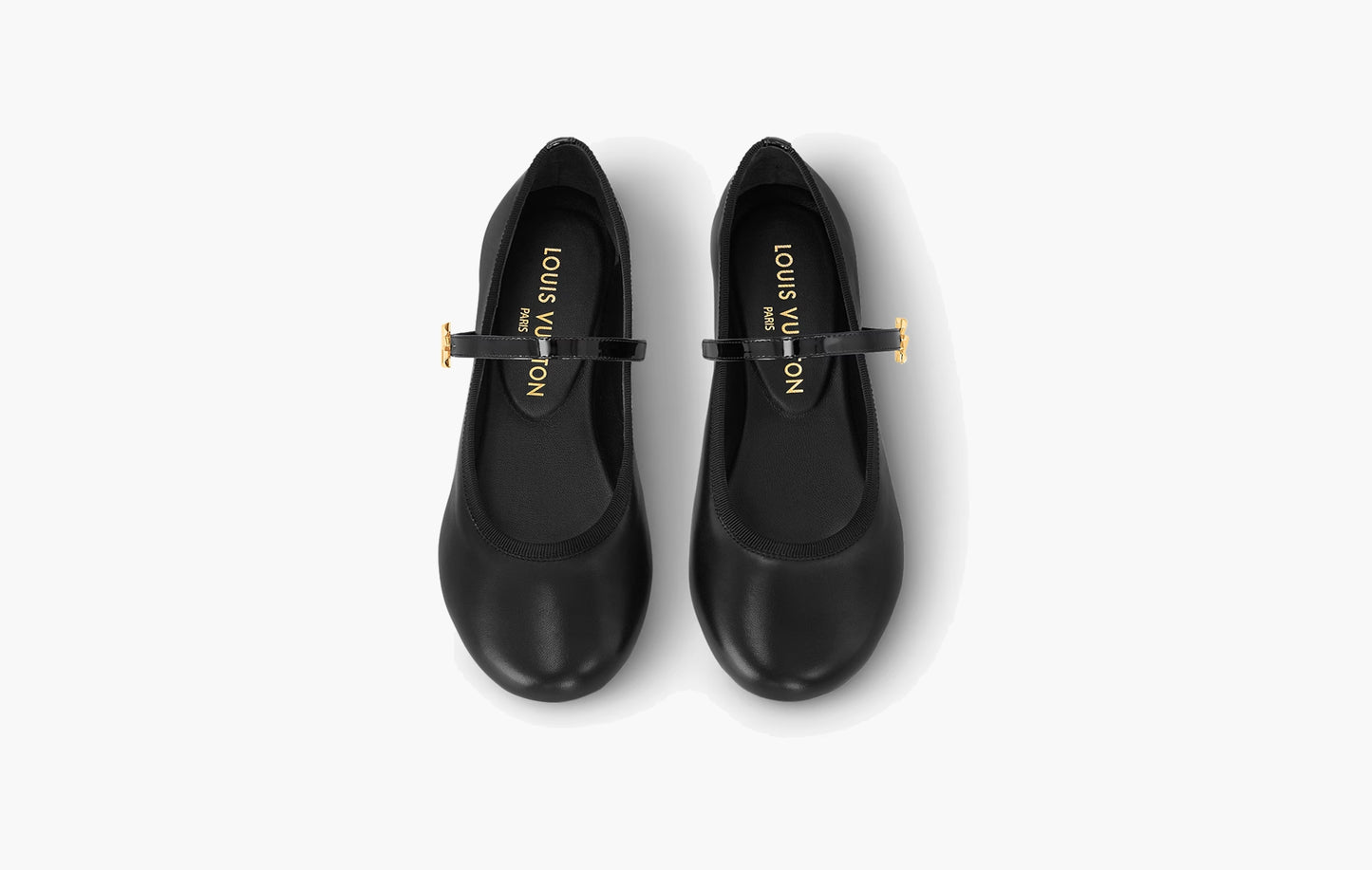 Romy Flat Ballerina Lambskin "Black"
