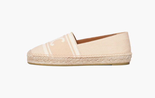 Les Espadrilles Celine In Triomphe Jacquard Canvas "Beige"