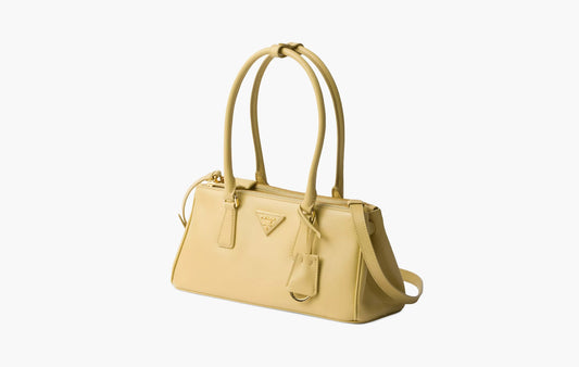Medium Prada Galleria Leather Bag "Vanilla"