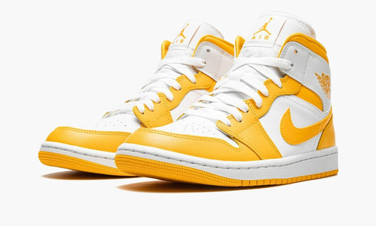 Air Jordan 1 Mid WMNS White University Gold - BQ6472 117 | The Sortage