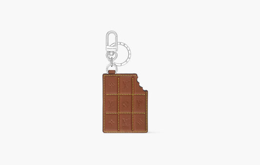 LV Chocolate Bar Figurine Key Holder and Bag Charm "Brown"
